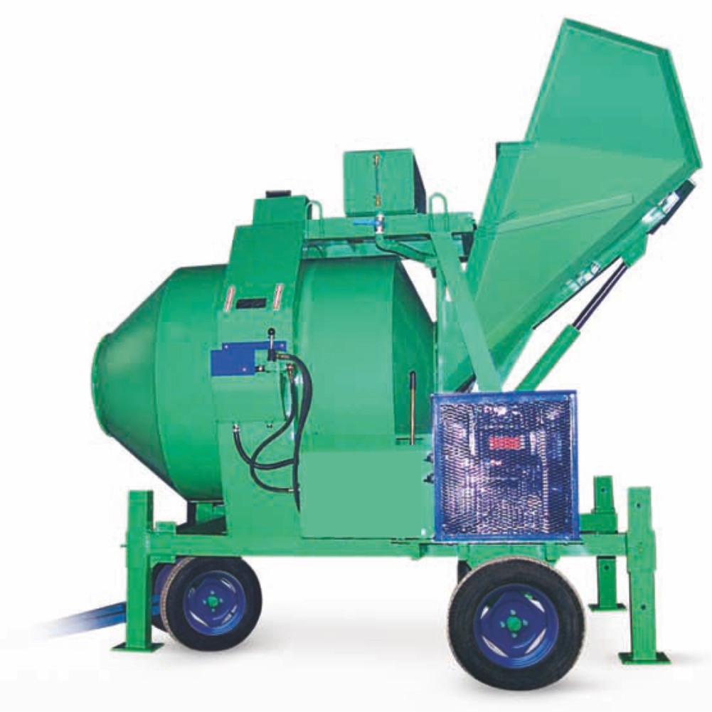 Betoniera cu automatizare BIR 1000DE, motor Diesel, 17,25 kW, 1000 l, 18 m³/h, pornire electrica