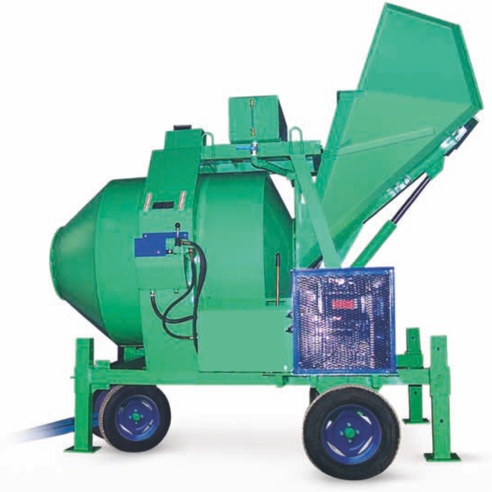 Betoniera cu automatizare BIR 1500DECV Diesel 22,5 kW 1500 l 29 m³/h pornire electrica vibrator bena