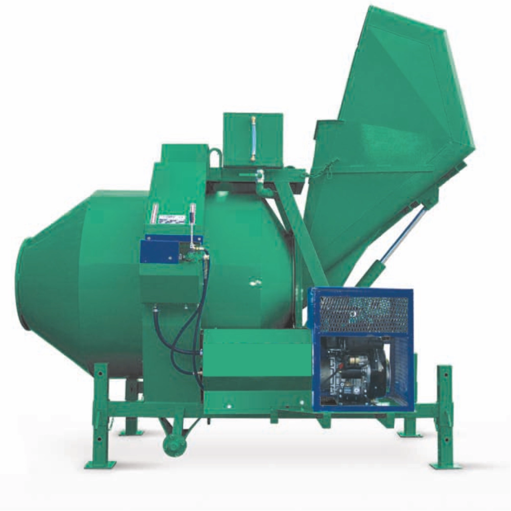 Betoniera cu automatizare BIR 500DM, motor Diesel, 7,5 kW, 500 l, 10 m³/h, pornire manuala