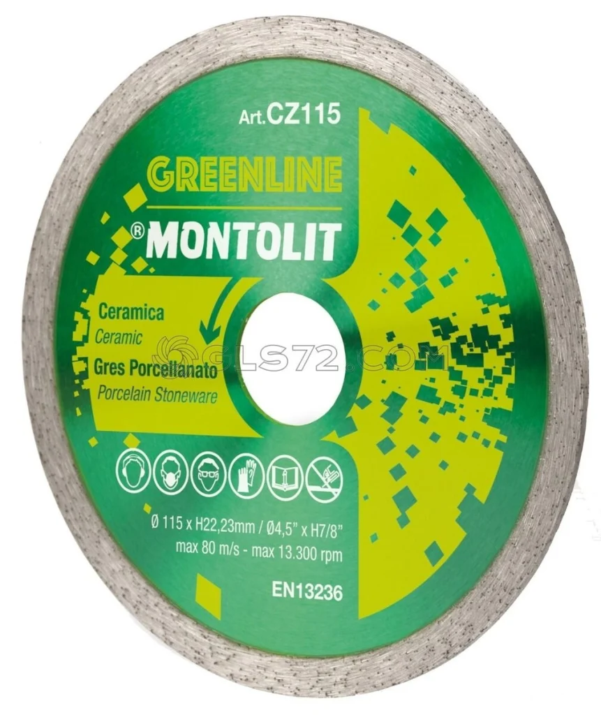 Disc Montolit CZ100 CERMONT diamantat pentru ceramica Ø 100 mm