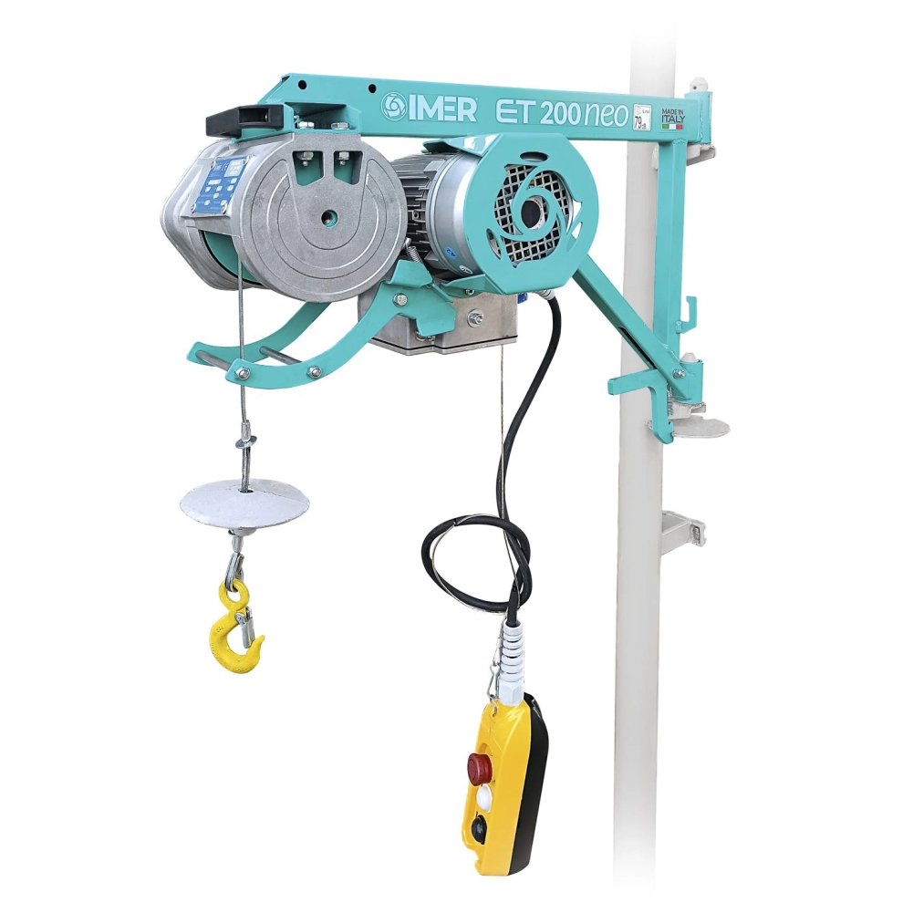 Electropalan IMER ET 200 NEO sarcina maxima 200 kg inaltime maxima 30 m motor 230V 0.75 kW