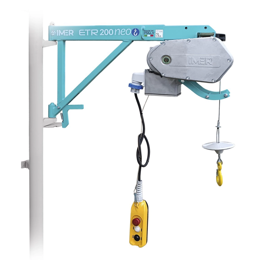 Electropalan IMER ETR 200 NEO sarcina maxima 200 kg inaltime maxima 30 m motor 230V 0.75 kW