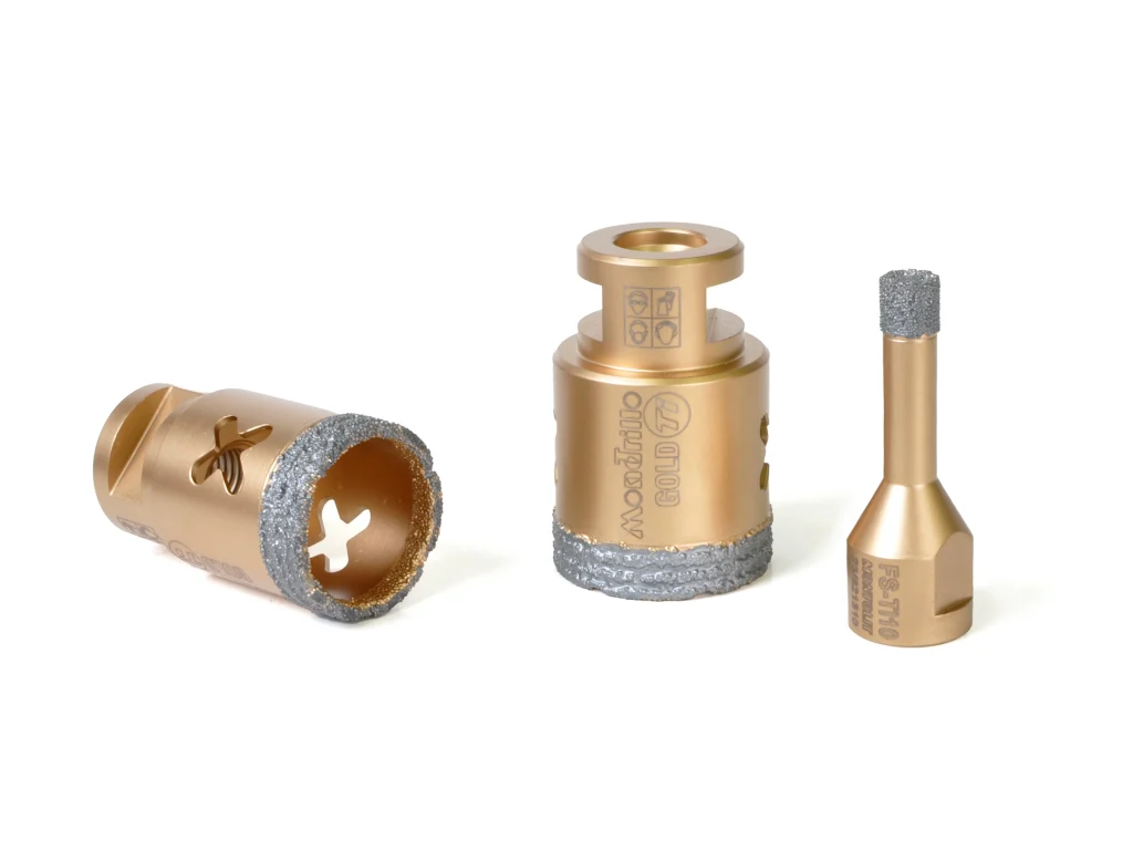 Carota Montolit FS-TI35 T-GOLD diamantata pentru perforare uscata Ø 35 mm