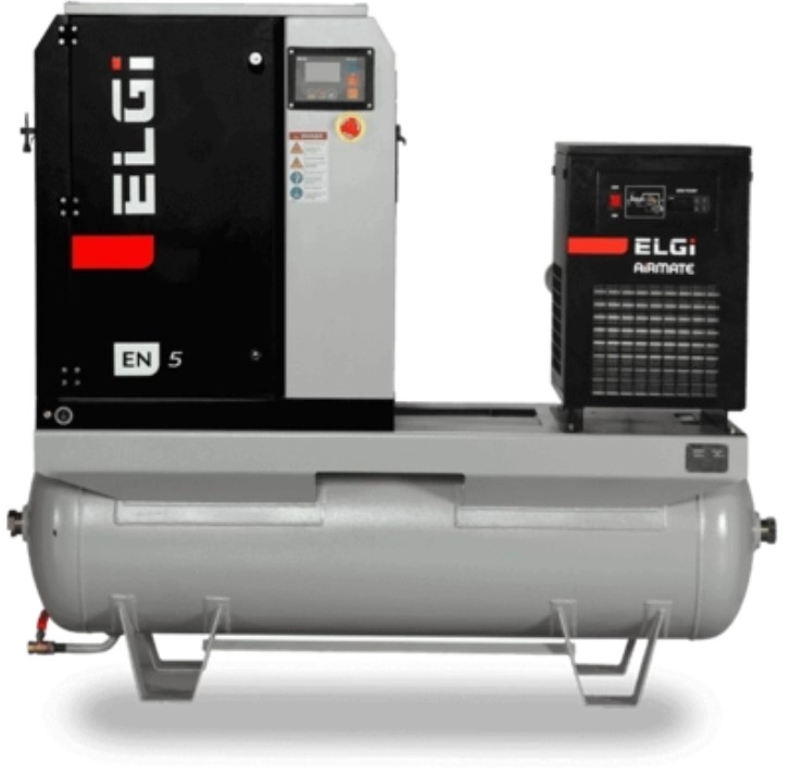 Compresor electric cu surub ELGI EN 11b presiune 9.5 bar debit 1.40 m³/min 11 KW 400 V
