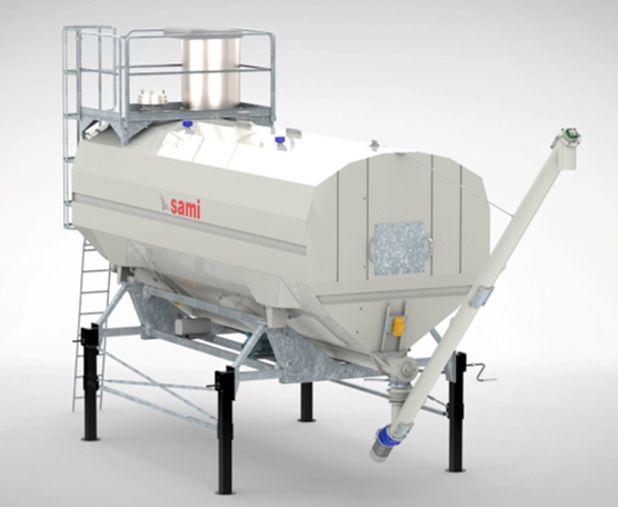 Siloz orizontal SAMI EUROSILO S capacitati de stocare intre 15 si 76 mc