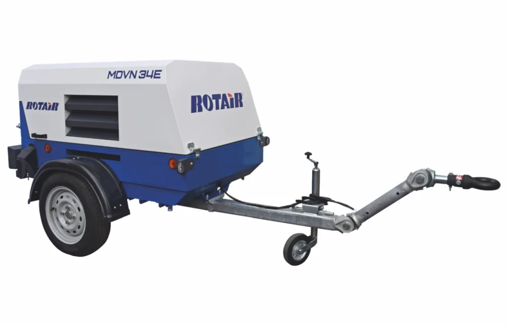 Motocompresor ROTAIR MDVN 34E debit 3400l/min presiune 7 bar motor electric Siemens 25 KW