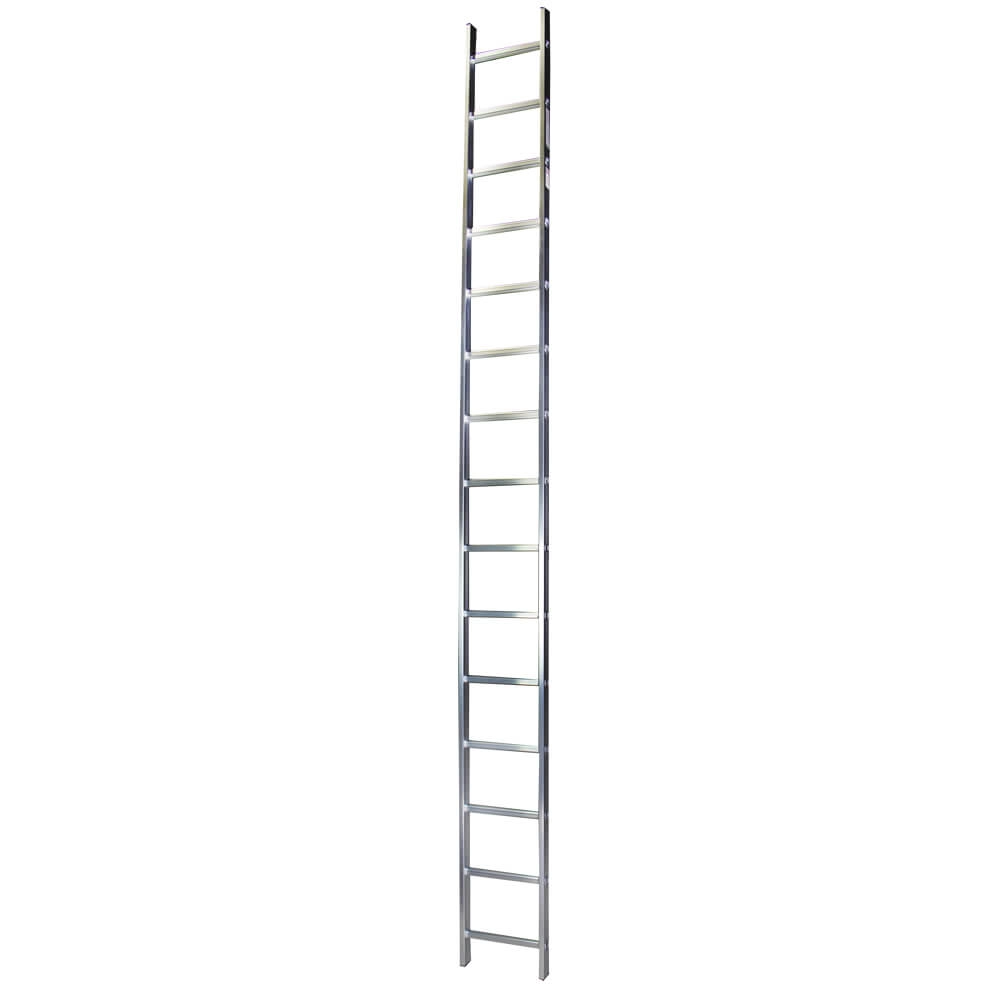 Scara simpla aluminiu BISONTE STR115 15 trepte inaltime maxima 4.3 m