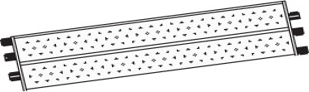 CONDOR – Podea zincata VEGA 1800 x 500 mm