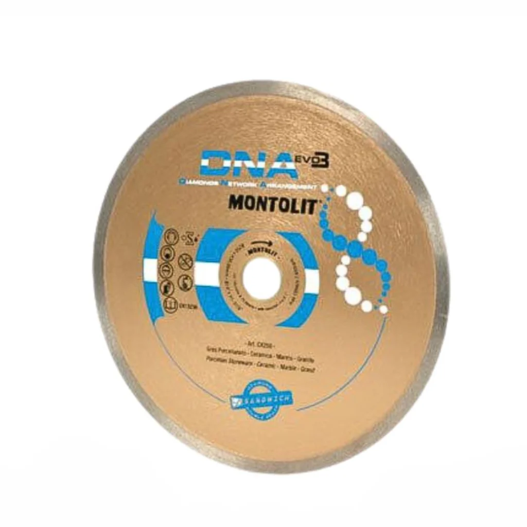 Disc Montolit CX250 pentru gresie portelenata/ceramica delicat/granit Ø 250 mm M25.4