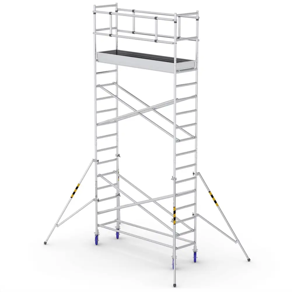 Bisonte ProTUBE S6 Schela mobila profesionala din aluminiu H lucru 6,2m