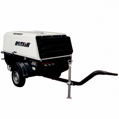 Motocompresor ROTAIR MDVN 83 ECO5 Dual Pressure 7-10bar, kit sablare/aftercooler, kit gresare omologat rutier