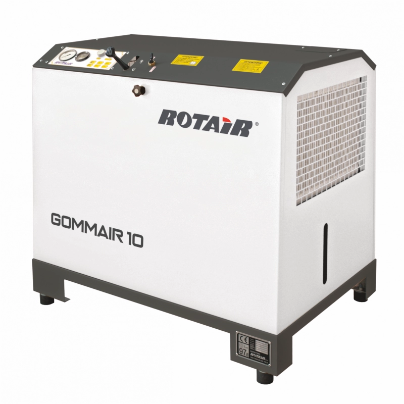 Motocompresor stationar ROTAIR GOMMAIR 10-13 debit 800 l/min/13bar motor diesel Yanmar 10.5 KW