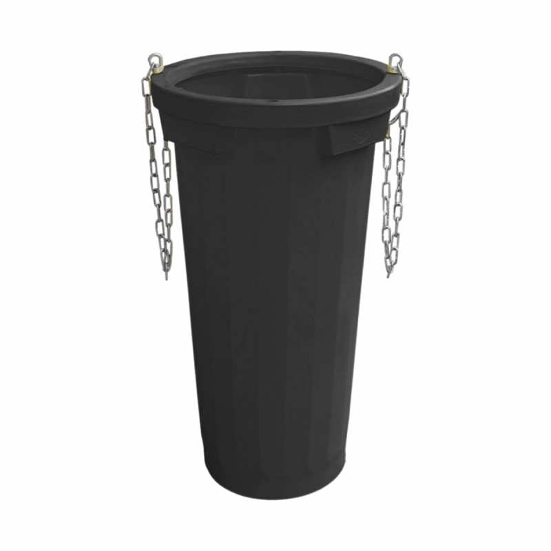 RS Tub standard pentru evacuare deseuri, TEKCNOPLAST (NEGRU)